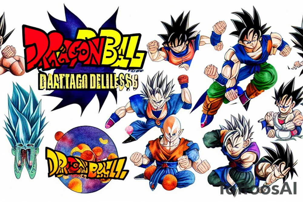 dragon ball tattoo idea