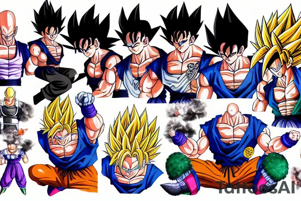 dragon ball tattoo idea
