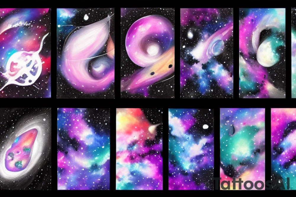 the galaxy tattoo idea
