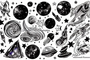 the galaxy tattoo idea