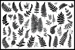 rolled up fern tattoo idea