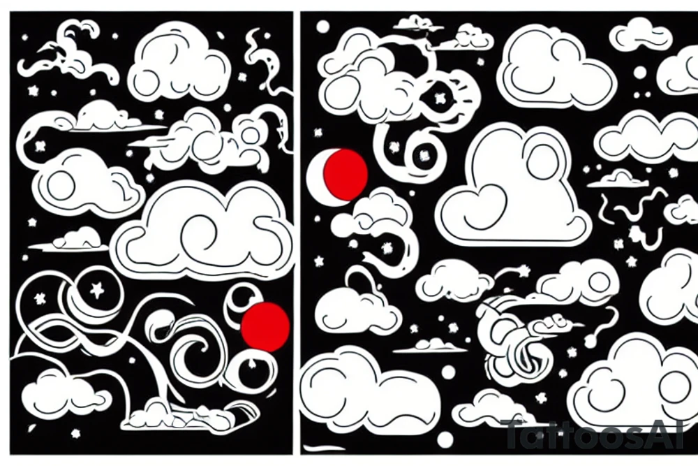 clouds tattoo idea