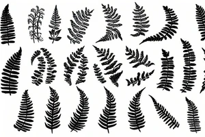 rolled up fern sprout tattoo idea