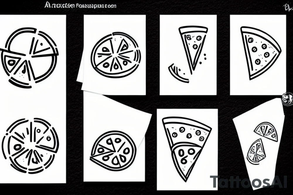 A pizza and a lemon tattoo idea