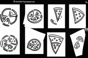 A pizza and a lemon tattoo idea