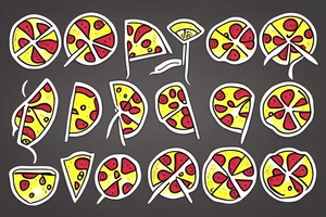 A pizza and a lemon tattoo idea