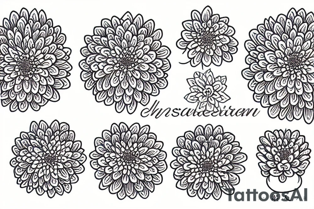 chrysanthemum tattoo idea