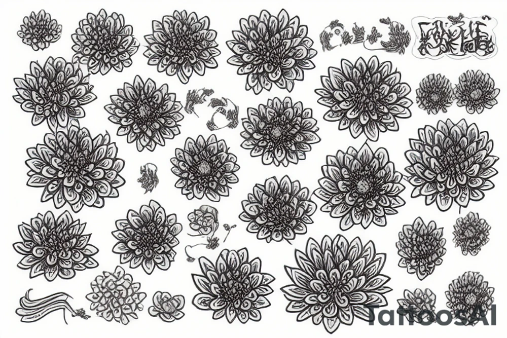 chrysanthemum tattoo idea