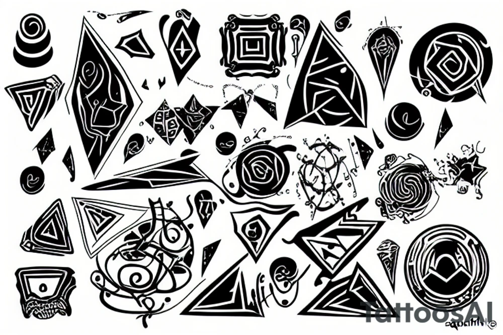 square labirynth control tattoo idea