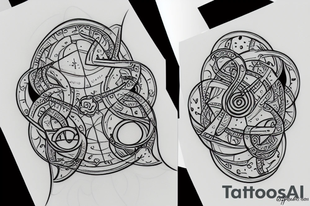 Hourglass infinity time tattoo idea