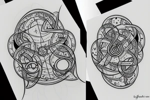 Hourglass infinity time tattoo idea