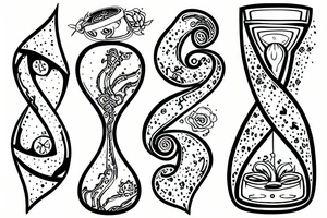 Hourglass infinity time tattoo idea