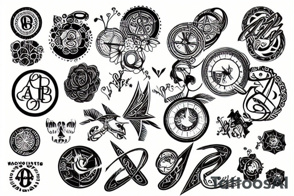 mathematic graphics tattoo idea