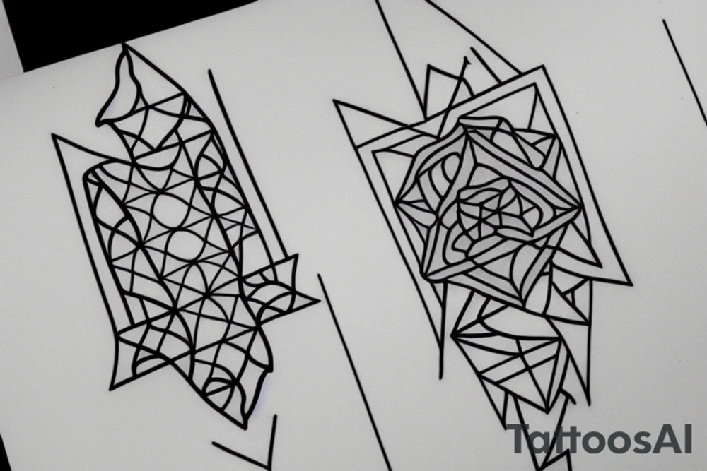 geometric tattoo idea