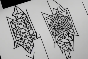 geometric tattoo idea