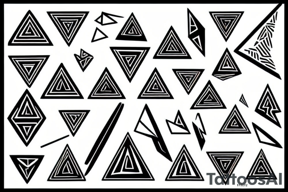 Impossible triangle tattoo idea