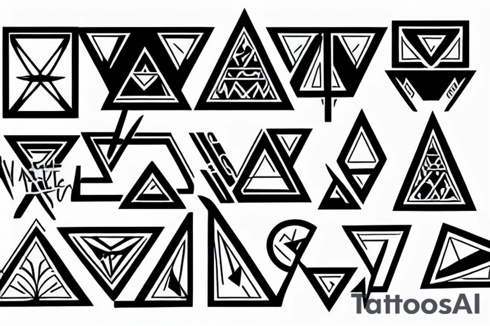 Impossible triangle tattoo idea