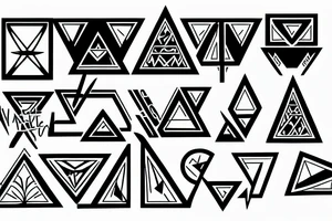 Impossible triangle tattoo idea