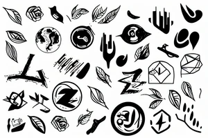 overcome struggle tattoo idea