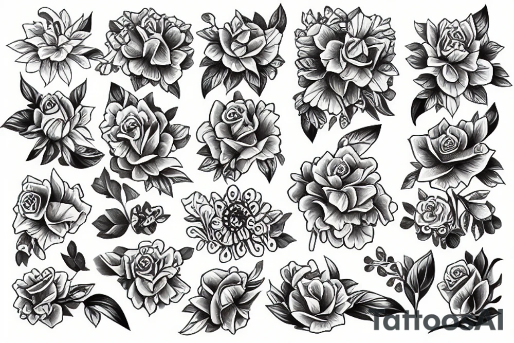 flowers tattoo idea