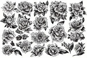 flowers tattoo idea
