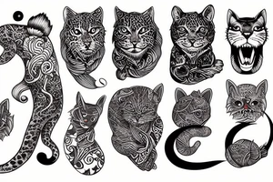 a big cat tattoo idea