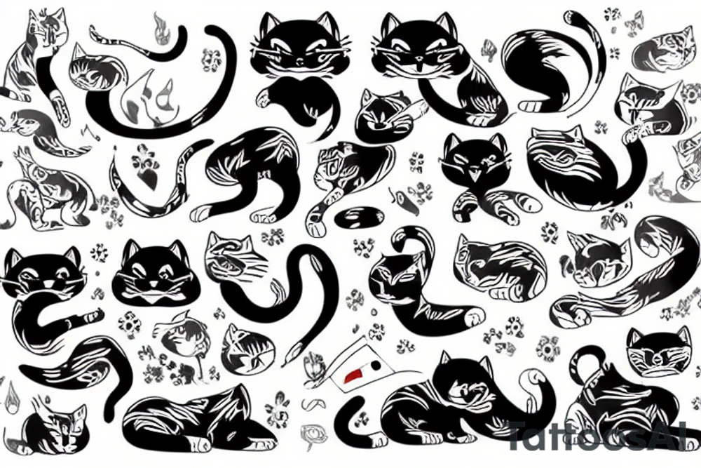 a big cat tattoo idea