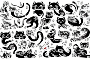 a big cat tattoo idea