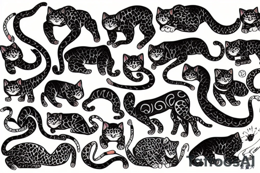 a big cat tattoo idea