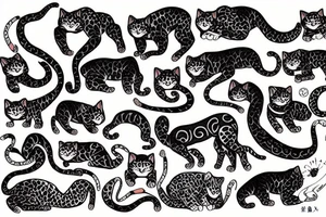 a big cat tattoo idea