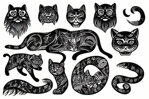 a big cat tattoo idea