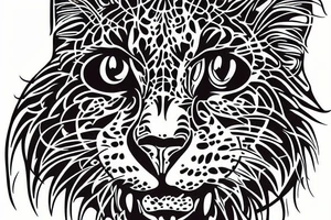 a big cat tattoo idea