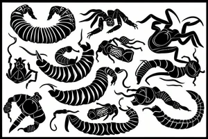 Scorpion in vikings style tattoo idea