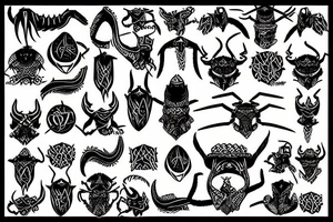 Scorpion in vikings style tattoo idea