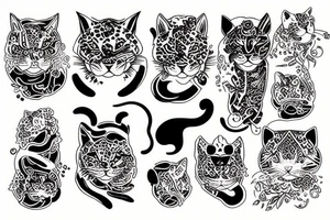 a big cat tattoo idea