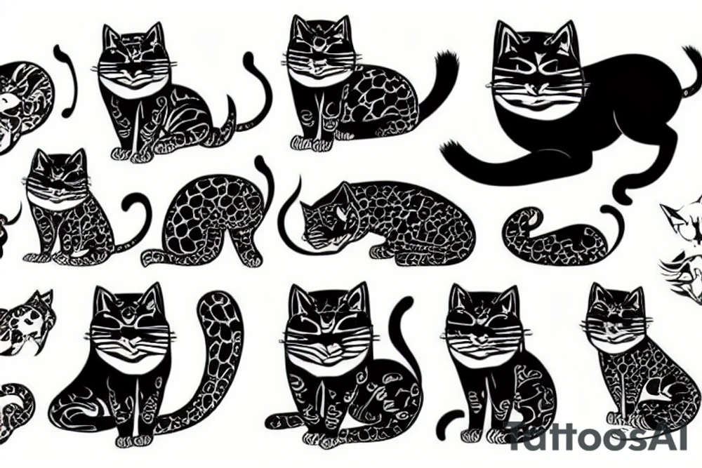 a big cat tattoo idea