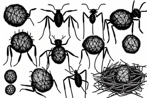 Ant and nest tattoo idea