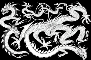 dragon on a castle tattoo idea
