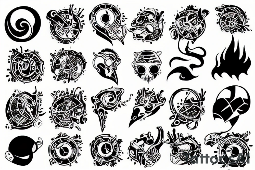 mecanical, abstract tattoo idea