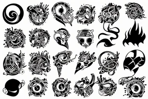 mecanical, abstract tattoo idea