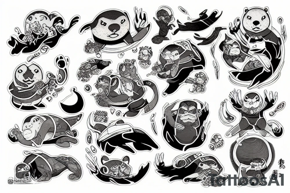 Otter thanos tattoo idea