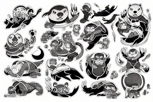 Otter thanos tattoo idea