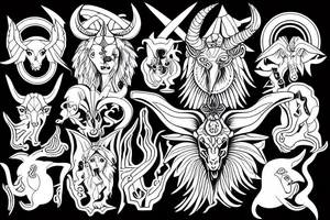 Baphomet tattoo idea