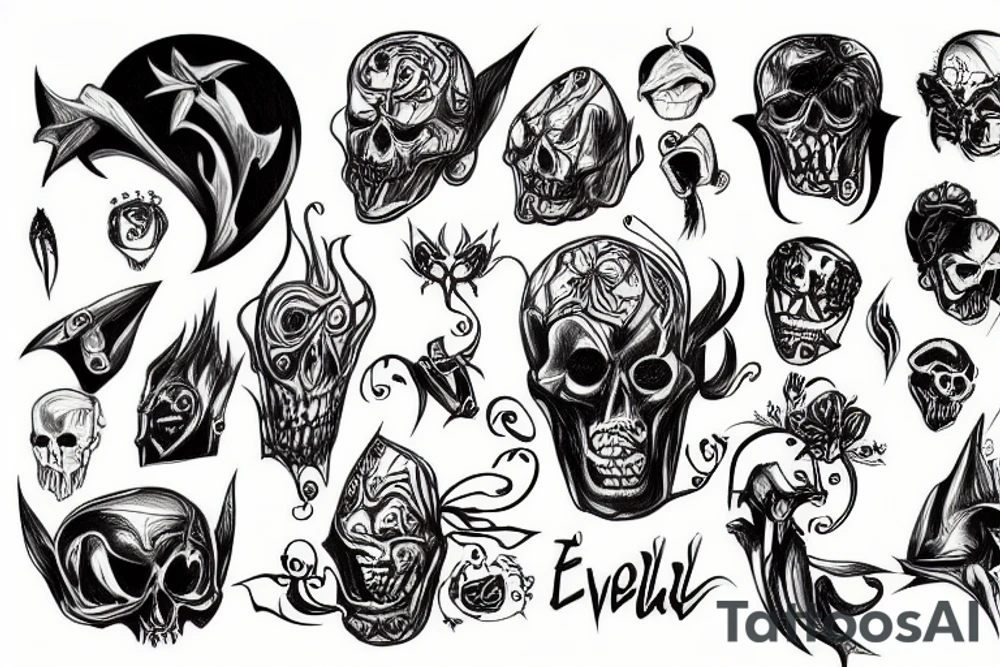 Evil tomati tattoo idea