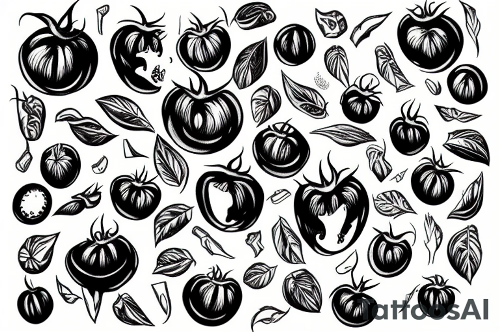 Evil tomato tattoo idea