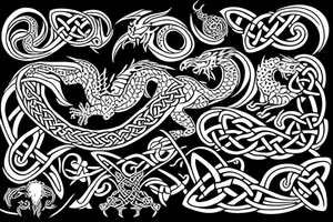 celtic dragon tattoo idea