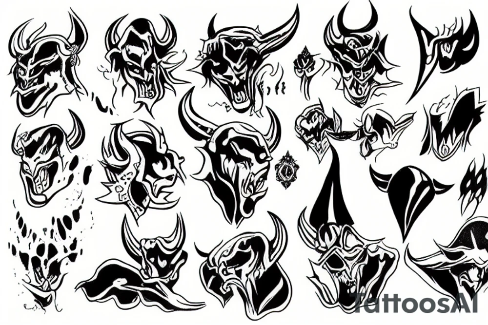 devil sex tattoo idea