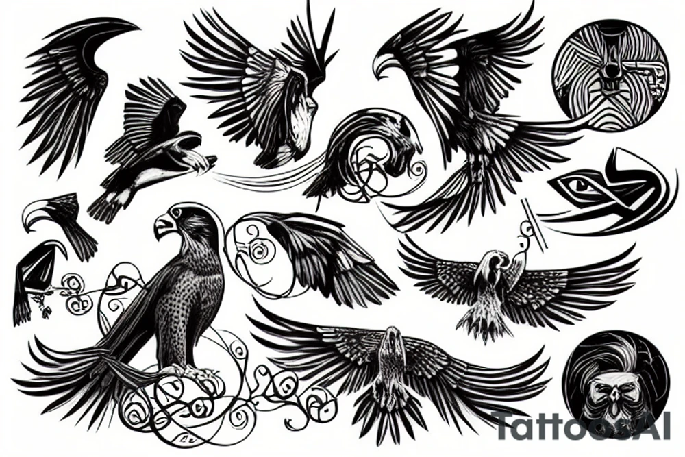 falcon slieve tattoo idea