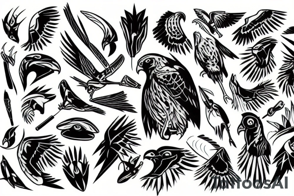 falcon slieve tattoo idea