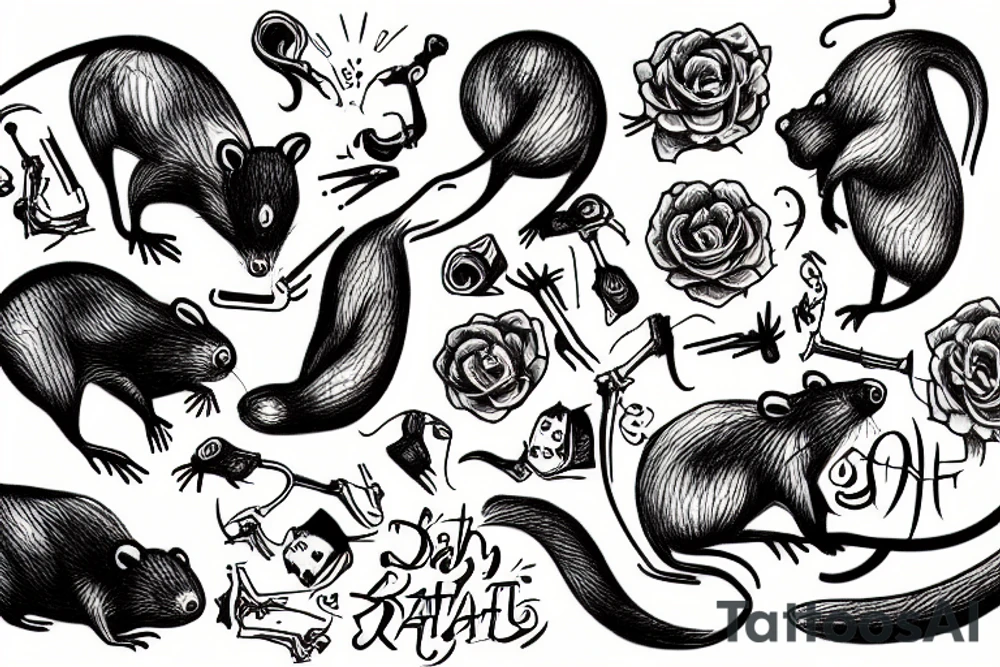 the death of rats tattoo idea